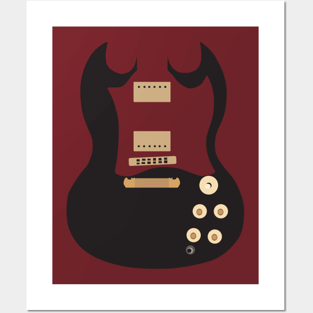 Guitar Wall Art by Squid's Store